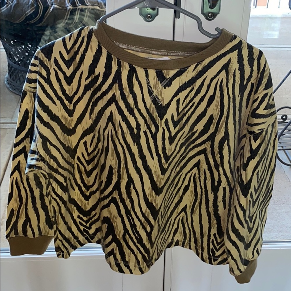 CURRENT ELLIOT ZEBRA TOP